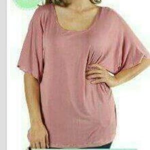 Mint Color Short Doleman Sleeve, Round Neck Top